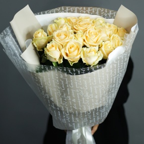 Букет из 19 роз Аваланж (70 см) в Луховицах