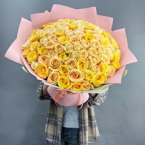 Букет "Май лайф" из 101 розы (50 см) в Луховицах