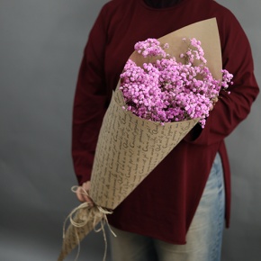 Букет из 3 розовых гипсофил в Луховицах