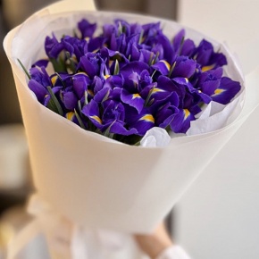 Букет из 21 ириса в Луховицах