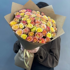 Букет "Валентино" из 51 розы (60 см) в Луховицах