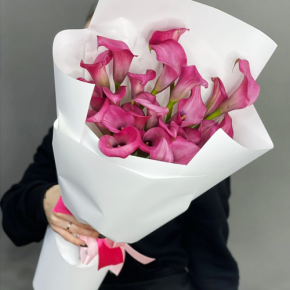 Монобукет из 21 каллы в Луховицах