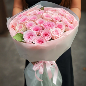 Букет из 25 махровых роз (60 см) в Луховицах