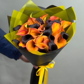 Букет "Карамель" из 29 калл в Луховицах