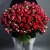 Букет из 51 кустовой рубиновой розы (50 см) в Луховицах Букет из 51 кустовой рубиновой розы (50 см) в Луховицах