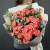Букет "Фортуна" из коралловых роз и оксипеталума в Луховицах Букет "Фортуна" из коралловых роз и оксипеталума в Луховицах
