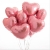 Сердце розовое фольгированный шар с гелием (45 см) в Луховицах