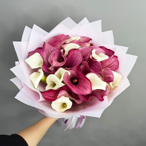 Букет из 25 нежных калл в Луховицах