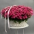 Композиция в корзине из 101 кустовой малиновой розы  в Луховицах