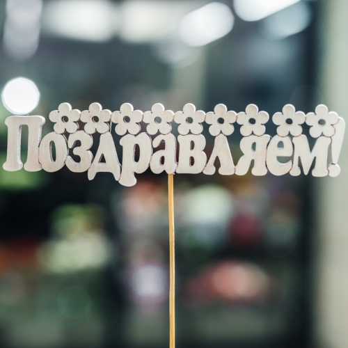 Топпер Поздравляем в Луховицах